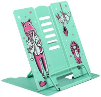 Подставка для книг металлическая с рисунком Зайка в кигуруми 59877