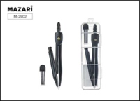 Готовальня 2 предмета черный циркуль 117мм, пенал