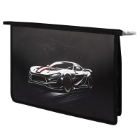 Папка А4 для тетр молния сверху пластик расширенное дно Болид 69294