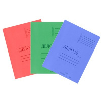 Папка А4 Дело скоросшиватель картон цветной мелов 300 гр