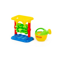Набор песочный №624 мельница песочная №2 с основанием, лейка малая №3