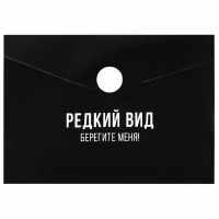 Папка-конверт кнопка 10.5*7.4см Фразы с характером пластик 69041