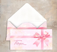 Конверт Подарок (розовый бант) Cn232