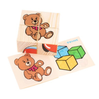 Кубики деревянные 4шт Игрушки