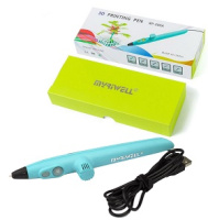 Ручка 3D Myriwell RP200A пластик PLA голубая