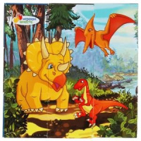 Кубики пластик 9шт Динозавры 304675