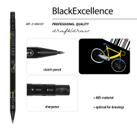 Карандаш авто 2.0мм FunGraphix Желтый велосипед цанговый с точилкой 