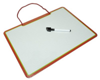 Доска для рисования белая двусторонняя А4 240*340 + маркер