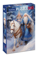 Пазлы 500 Дед мороз и снегурочка