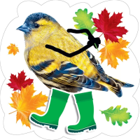 Украшение на скотче Чижик в сапожках 150*150 мм 079.408