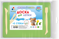 Доска А4 для лепки Нежный микс с бортиком+2стека ДЛ-042