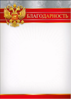 Благодарность символика 150гр 044.028