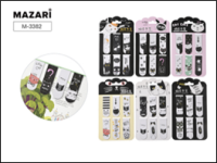 Закладки магнит Котики Мазари 6 шт 6*2 см М-3382