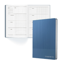 Ежедневник А5 136 л Studio Синий кожзам ЕИКСФ52513602