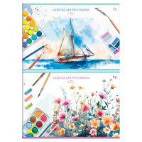 Альбом для рисования 32 л А4 скоба Краски 100 гр/м2 62633