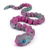 Фигурка 3D подвижная Африканская Гадюка цвет в ассорт 20*10*10см 501/ФБ