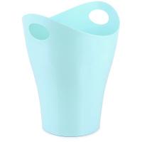 Корзина для бумаг 08 л пластик Pastel голубая