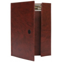 Планшет-папка А5 вертик пвх клапан-липучка 175Х230 коричневый