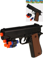 Пистолет с мягкими пулями 5шт Точное попадание в пакете