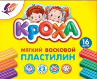Пластилин 16 цв Кроха мягкий 240гр картон упак 28С1646-08
