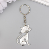 Брелок для ключей Кошечка металл 4.3*3 см 5512714