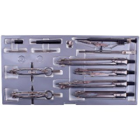 Готовальня 14 предметов циркуль 15,5см Глобус 14-80-80