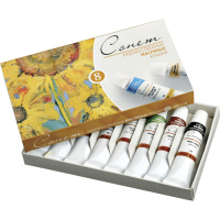 Краски масляные 8цв Сонет 10мл картон 2641098