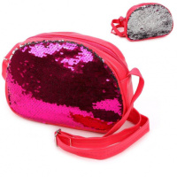 Сумочка Блеск белая розовая 21*15см 635939