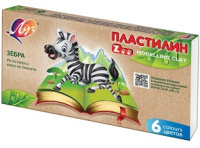 Пластилин 6 цв Зоо 90гр 30С 1810-08