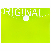 Папка-конверт кнопка 10.5*7.4см Оригинал пластик 69039