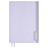 Ежедневник 2026г А5 176л Джут сиреневый кожзам 70236