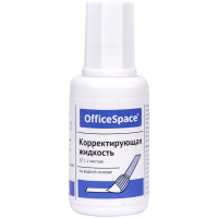 Корректор жидкость с кистью 20 мл OfficeSpace водный CFW20_9826