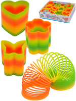 Пружинка радуга Формы-2 6.5см в ассортименте