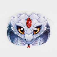 Маска Змея белая 22,3*18,6 см 10326859