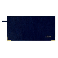 Еженедельник 2026г 170*88мм 64 л Сариф синий кожзам 70386