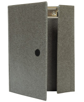 Планшет-папка А5 вертик пвх клапан-липучка 175Х230 серый