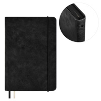 Ежедневник А5 160 л Граниссо Черный кожзам тв ляссе резинка карман 67238