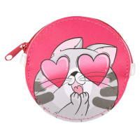 Кошелёк Котик 9*9 см кожзам 64603