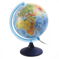 Глобус 250 мм Физико-политический с подсветкой классик Ке012500191