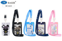 Бейдж вертикальный 11*6,8см зажим, лента с рисунком МС-6323