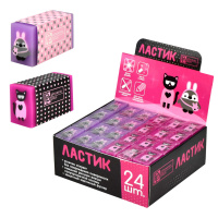 Ластик Феникс Пингвин и кошка 45*25*17,5мм 60518