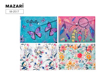 Папка-конверт А4 кнопка 160 мкр  DAINTY, 26 х 36 ассорти м-2517