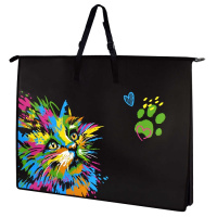 Папка А2 для рисунков и чертежей Неоновый кот молния ручка 62515