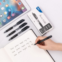 Ручка авто шарик Черная 0,7мм Deli Arris EQ17-BK 