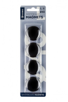 Магнит для доски набор 4шт 40 мм черные