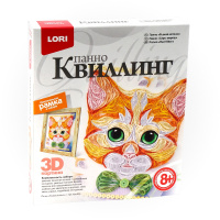 Квиллинг панно Рыжий котенок Квл-026