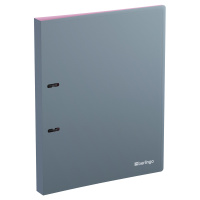 Папка А4 2 кольца 25 мм 0,7 мм Soft Touch Pro серо/лиловая