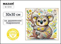 Алмазная мозаика 30*30 Коала (холст на подрамнике,частичная выкладка)