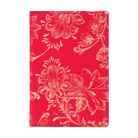 Обложка на паспорт Blooming мягкий полиуретан, малиновая, тиснени