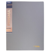 Папка А4 2 кольца 25 мм 0,7 мм Expert Prisma Серебро